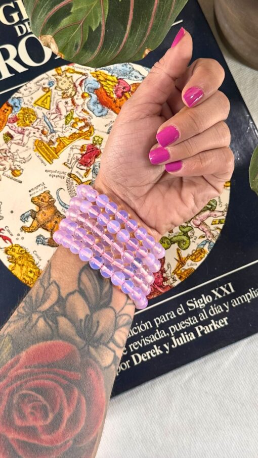 Pulsera opalina Rosa